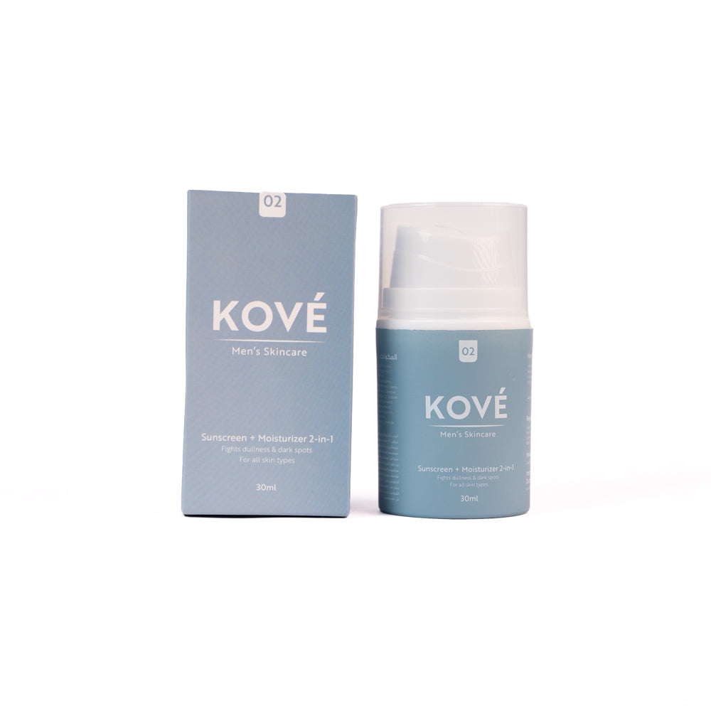 KOVÉ SHIELD sunscreen moisturizer for men with packaging